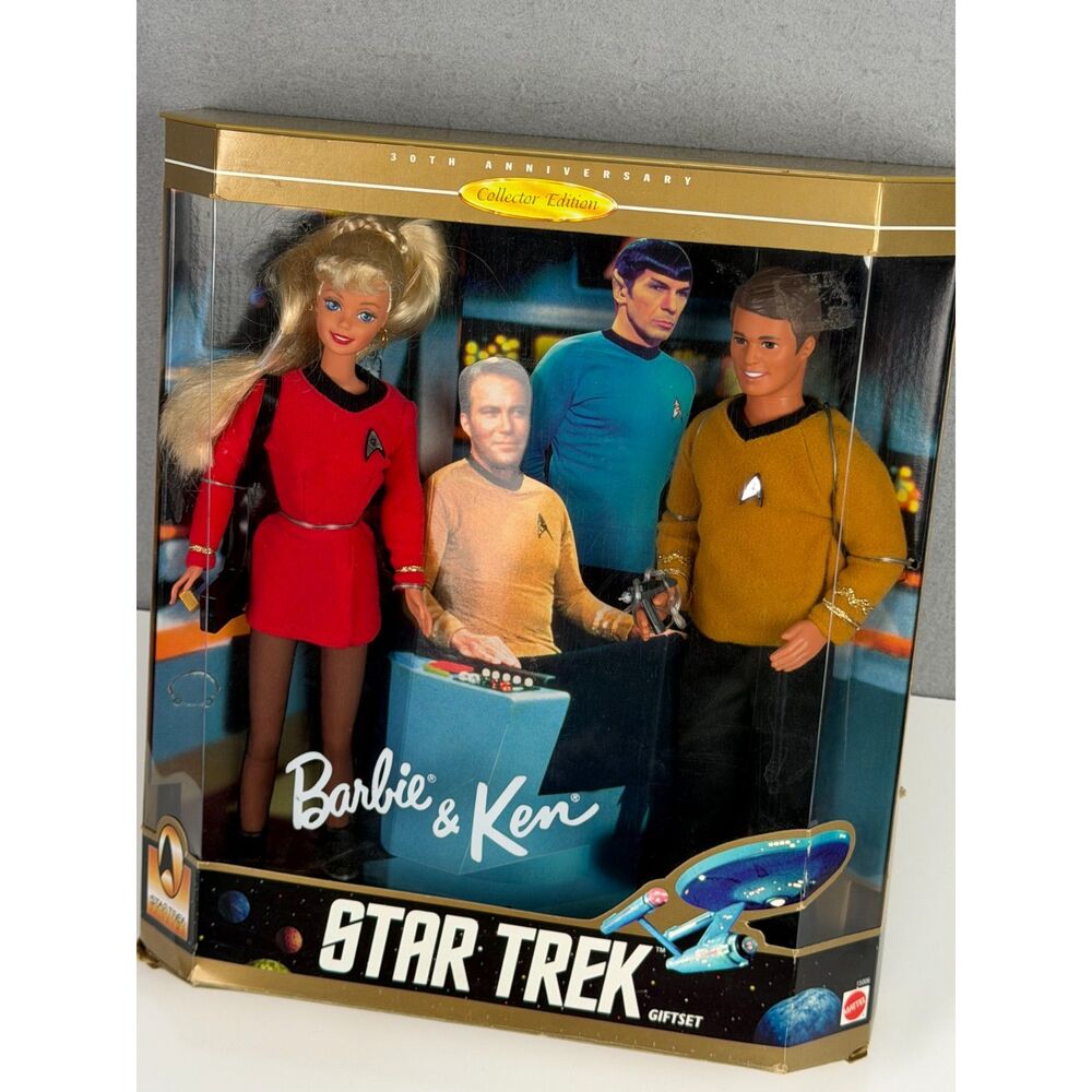 1996 Mattel Star Trek Barbie & Ken 30th Anniversary Gift Set 15006